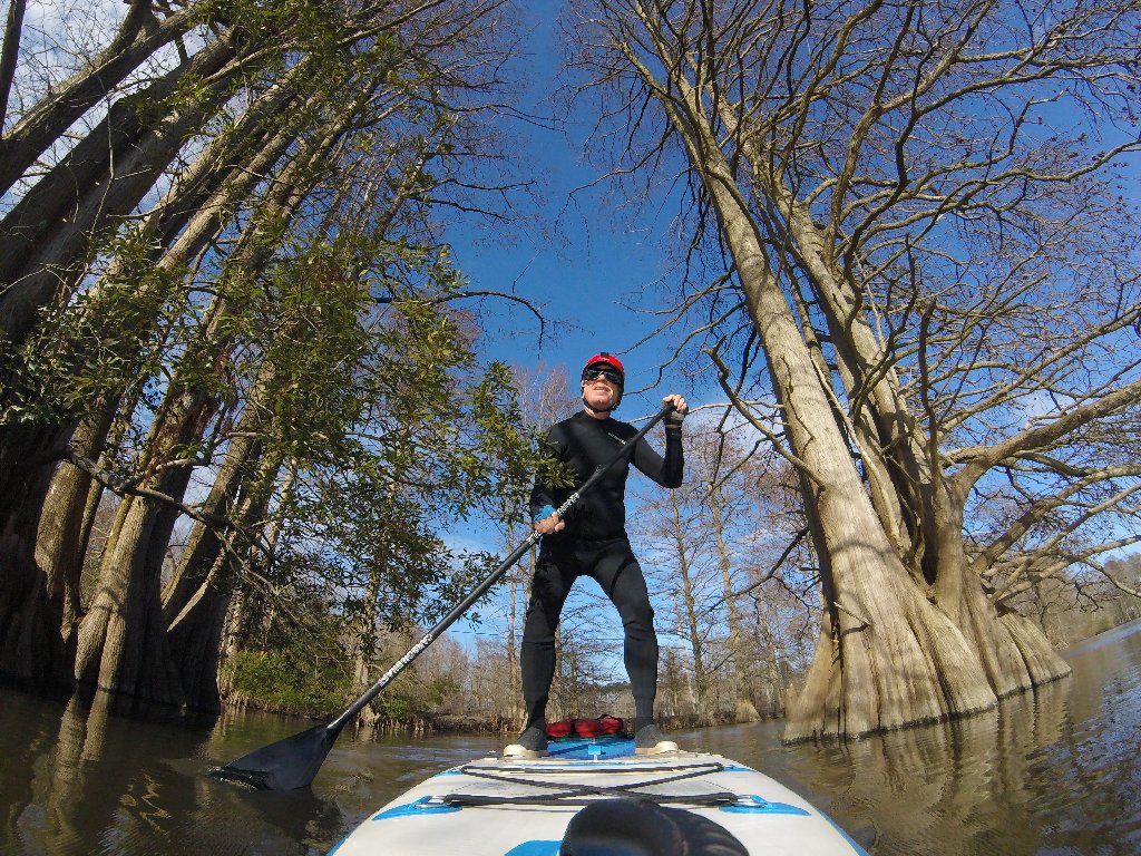 Winter paddle on Stumpy Lake, Virginia Beach