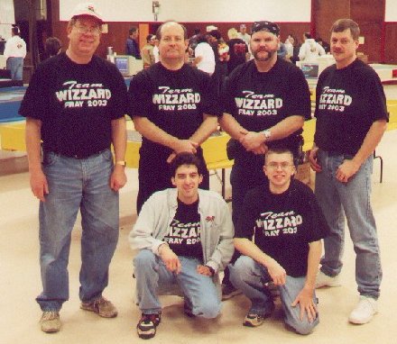 first row (L to R): Frank Spena and Mike Deppa, back row: Tom Bowman, Jack Muirhead, Hoss Phoenix and Jerry Schmoyer